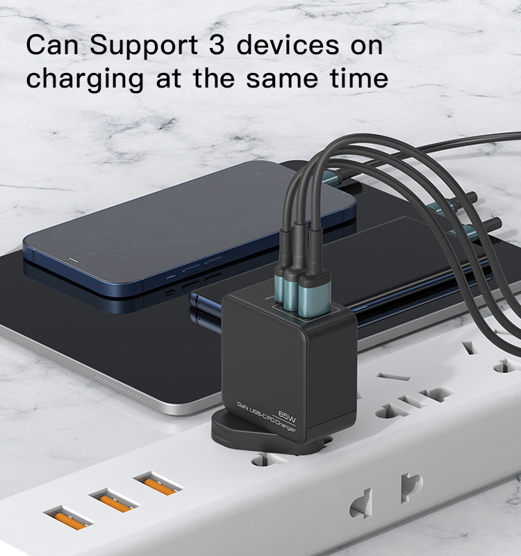 YC35 65W GaN Fast Charging Wall Charger Details