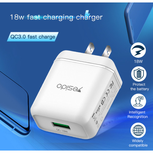 YC22 Universal Travel Smartphone Adapter Plug Portable Mobile Phone USB Charger In Stock