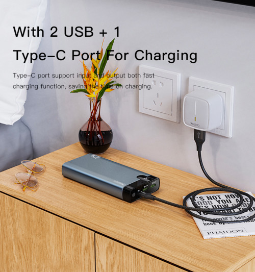YP24 New Style High Capacity Fast Charging Power Bank | 10000mAh Portable Power Bank