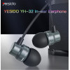YH32 High Quality Mobile Accessories 3.5Mm Handsfree Headphone Hifi Stereo Earphone With Mic