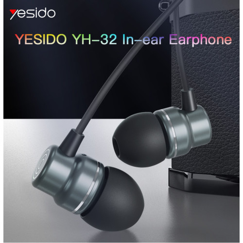 YH32 High Quality Mobile Accessories 3.5Mm Handsfree Headphone Hifi Stereo Earphone With Mic