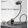 YH31 Hot Sell With Microphone 3.5mm Earbuds In-Ear Stereo Sport Earphone