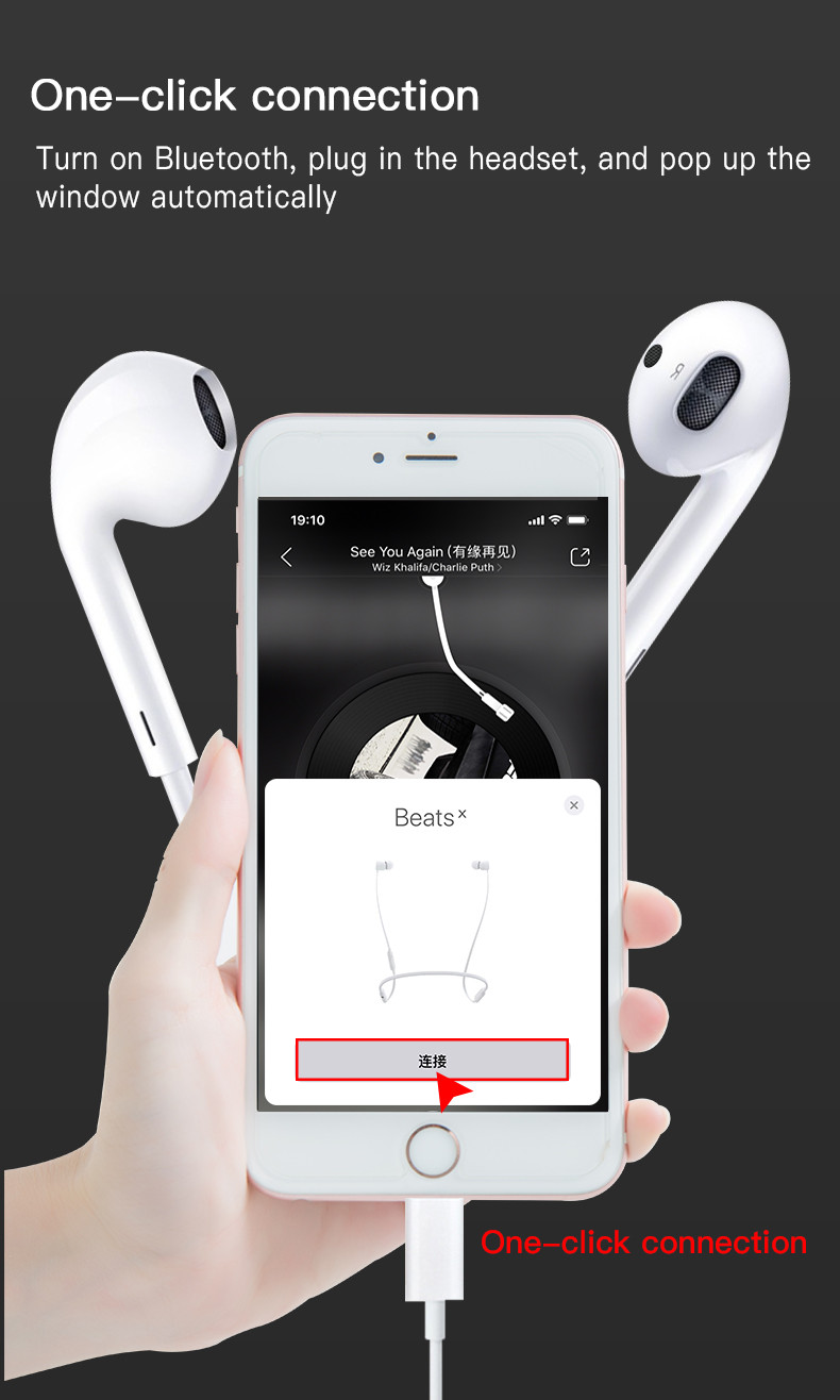 YH28 Lightning in-ear Stereo Wired Earphone Details