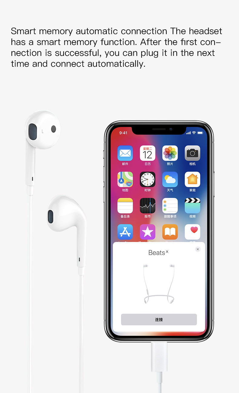 YH28 Lightning in-ear Stereo Wired Earphone Details