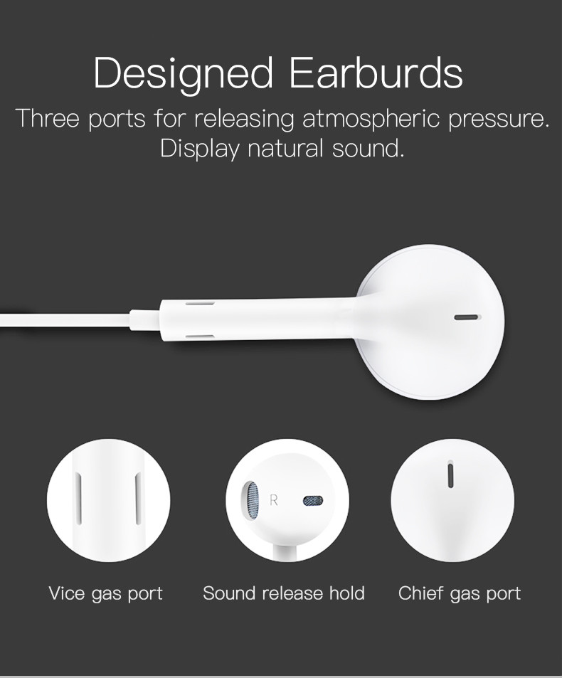 YH28 Lightning in-ear Stereo Wired Earphone Details