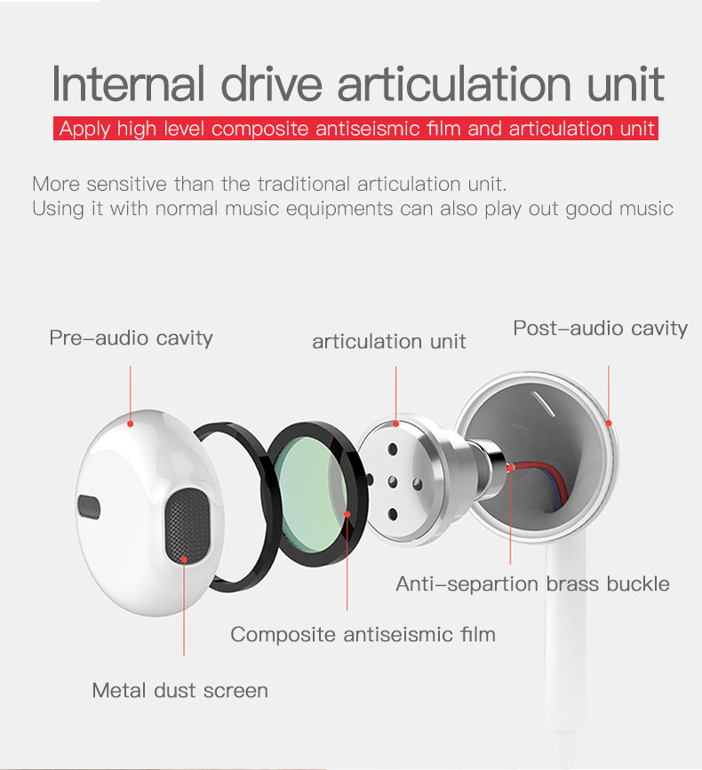 YH28 Lightning in-ear Stereo Wired Earphone Details