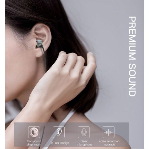 YH22 Good Quality 3.5mm Pug Plastic With Remote Control And Mic Handfree Earphone