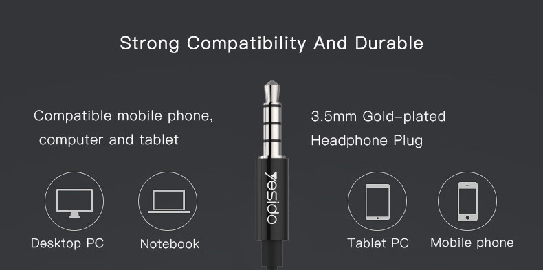 YH16 3.5mm in-ear Hifi Wired Earphone Details