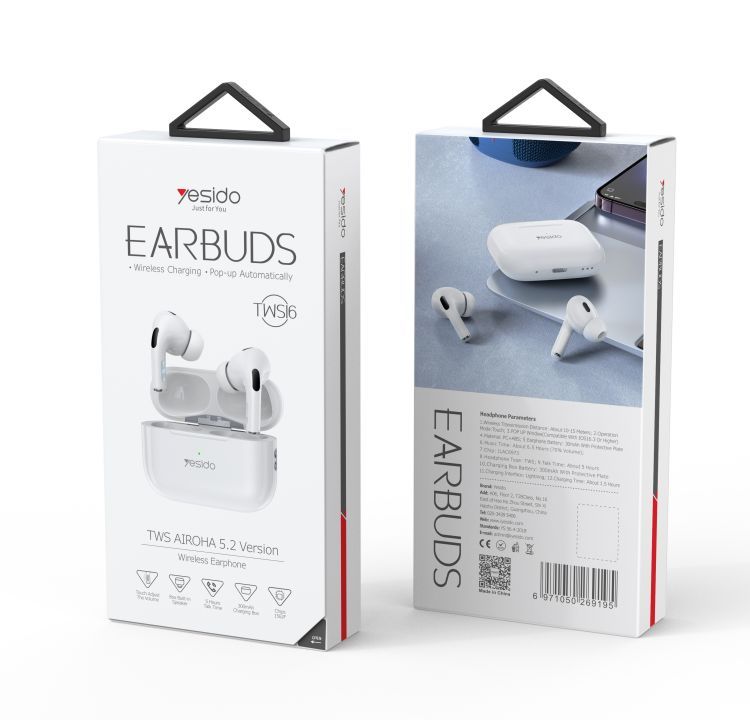TWS16 In-ear True Wireless Earphone Packaging