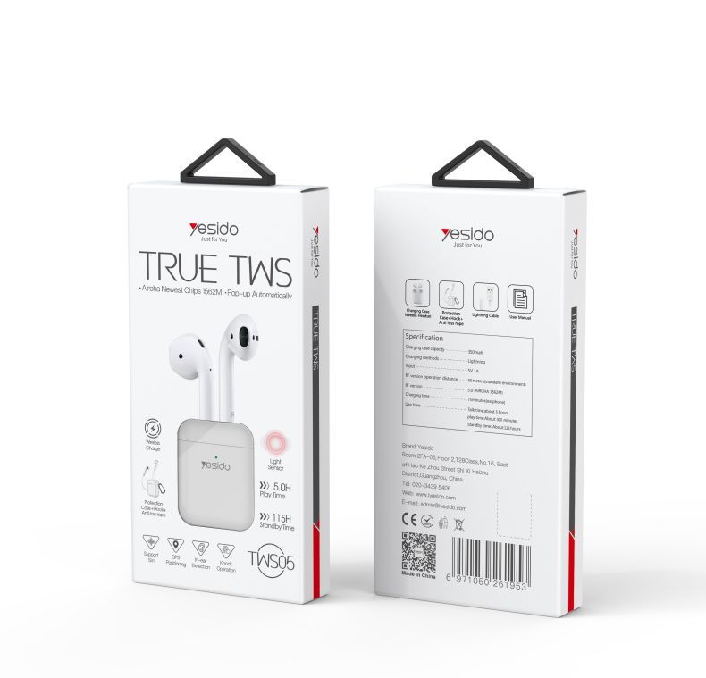 TWS05 TWS Wireless Bluetooth Earphone Packaging