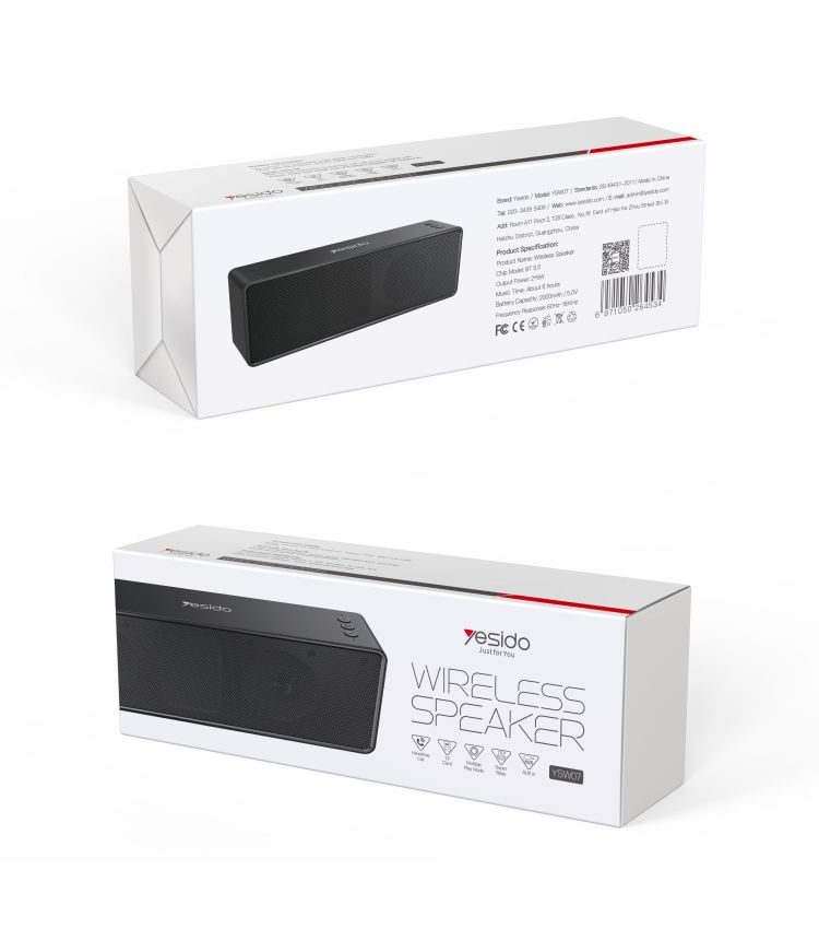 Yesido YSW07 10W Wireless Speaker Packaging