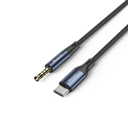 YAU42 Aluminum Alloy Built-in High-performance Type-C to 3.5MM AUX HD Call Audio Cable