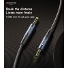 YAU43 Aluminum Alloy Built-in High-performance 3.5MM AUX HD Call Audio Cable