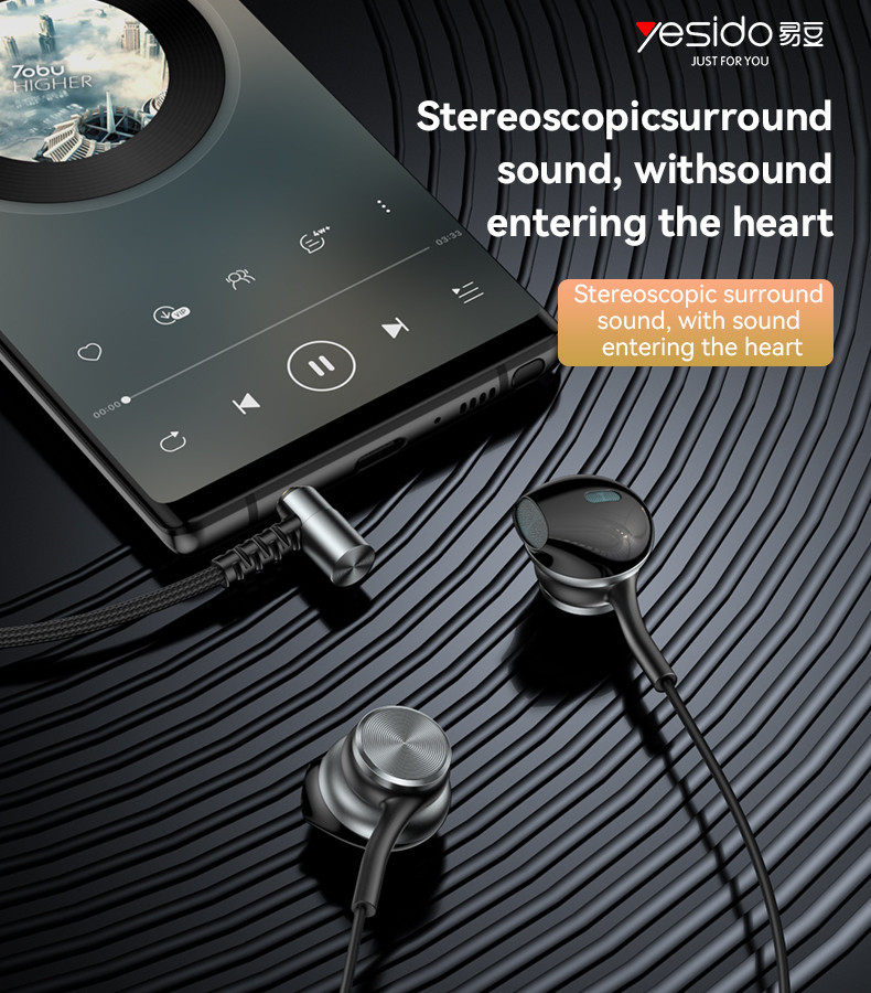 YESIDO YH40 3.5mm In-ear Wired Earphone
