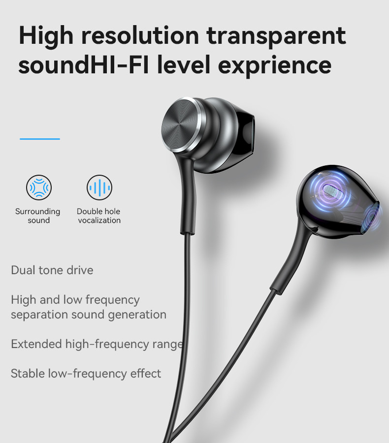  YESIDO YH40 3.5mm In-ear Wired Earphone Details