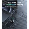 Y59 Dual TC Ports And QC 18W 200W Fast Charging Support With Multi Protection Car Charger