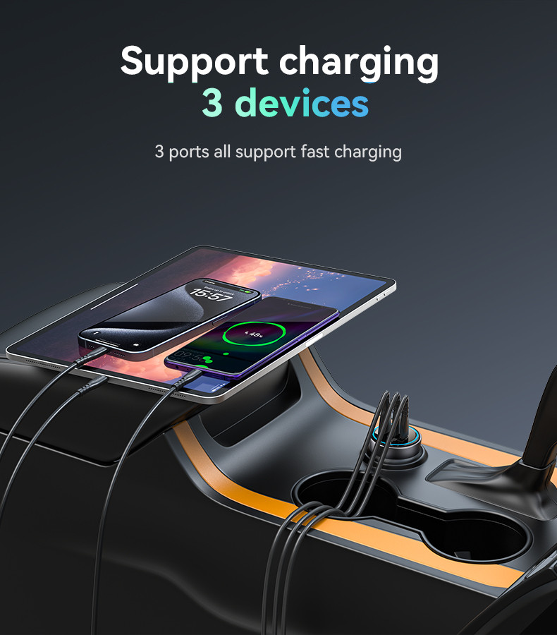 Y59 200W Fast Charging Car Charger Details