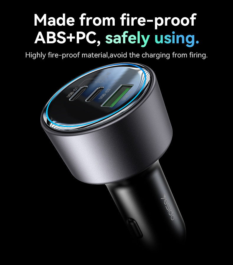 Y59 200W Fast Charging Car Charger Details