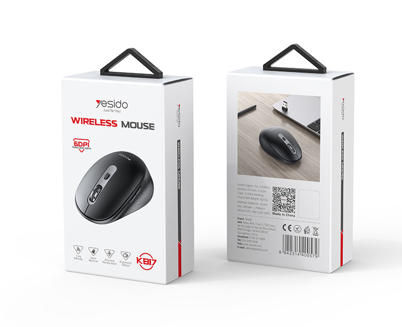 Yesido KB17 Wireless Mouse Packaging