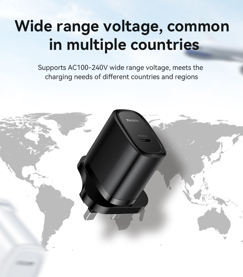 YC76 20W Fast Charging With Cable Charger Details