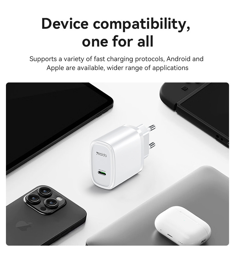 YC57 20W Fast Charging With Cable Charger Details