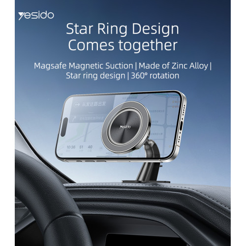 C201 360 Multi-dimensional Rotation Suitable For Dashboard Magsafe Magnetic Phone Holder