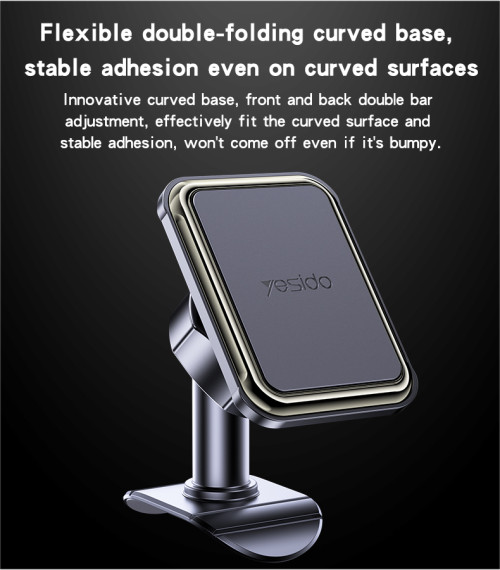 C204 360 Rotation 6PCS N42 Magnets Folding Bent Base Wave Bendable Magnetic Phone Holder