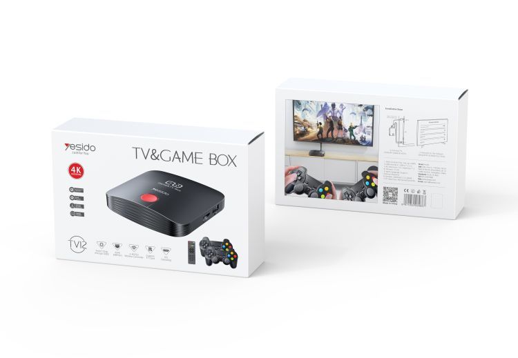TV12 Wireless Control Game & TV Box Packaging