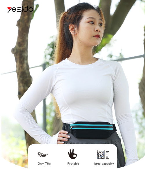 WB13 Running Belt Waist Bag|Waterproof Nylon Fitness Outdoor Sports Waistband Mobile Phone Pouch Bag