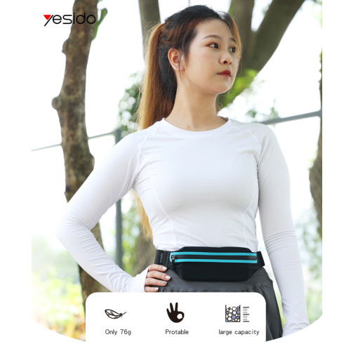 WB13 Running Belt Waist Bag|Waterproof Nylon Fitness Outdoor Sports Waistband Mobile Phone Pouch Bag
