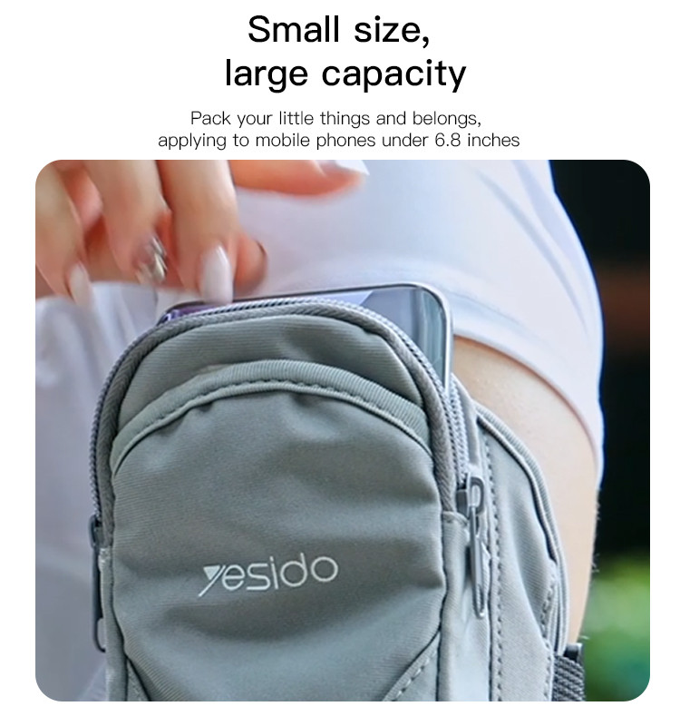 Yesido WB12 Waterproof Sports Mobile Arm Bag Details