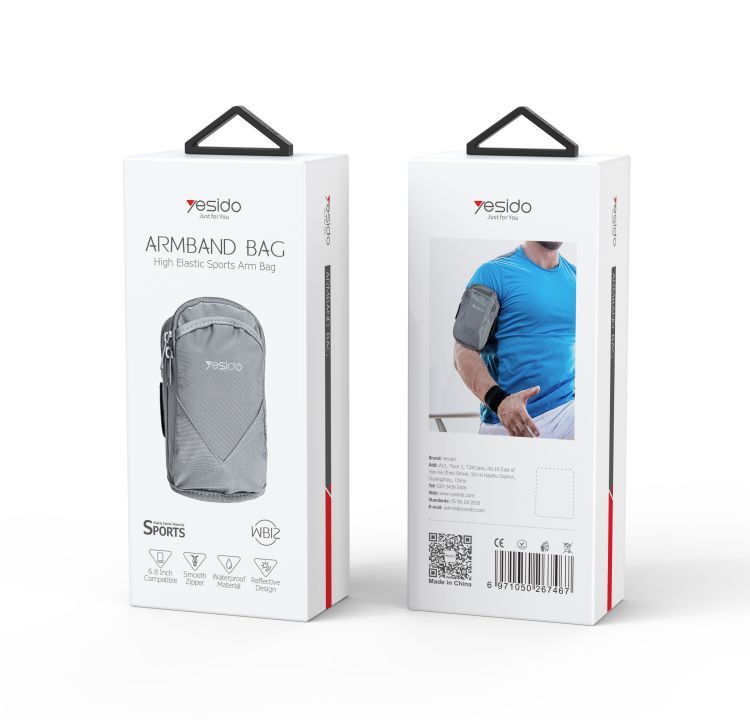Yesido WB12 Waterproof Sports Mobile Arm Bag Packaging