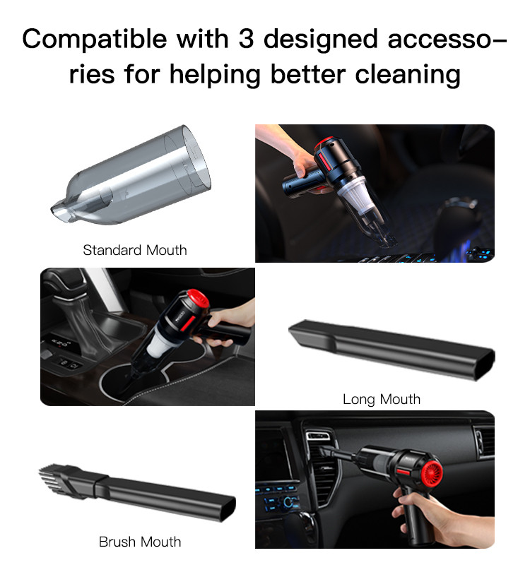 Yesido VC03 Handheld Car Vacuum Cleaner Details