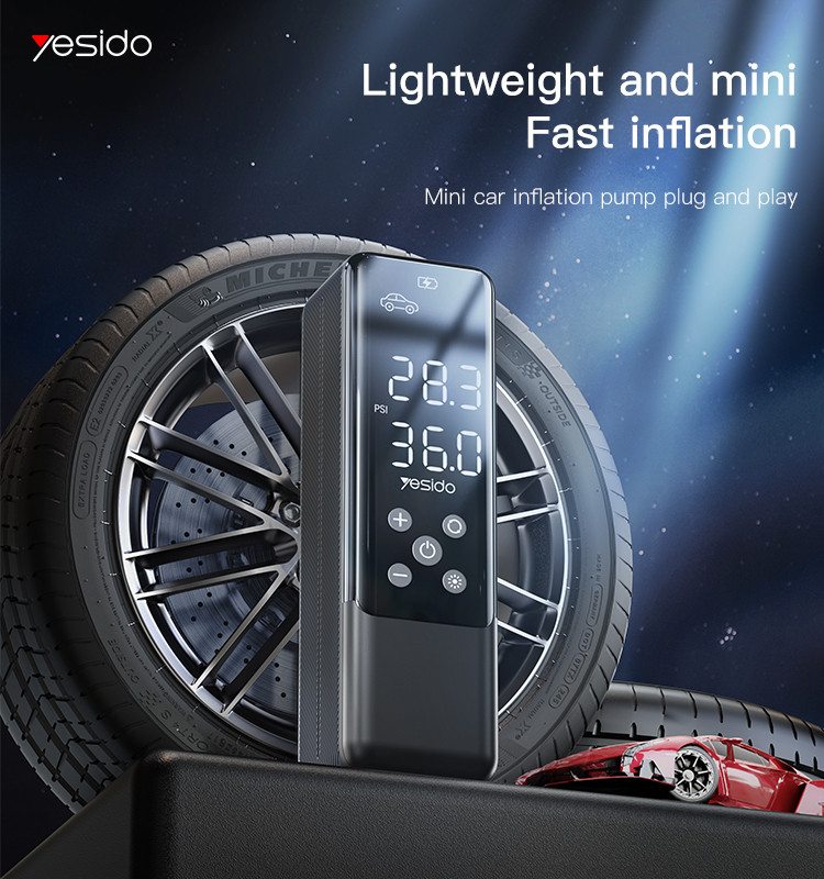 Yesido VC05 Digital Display Car Inflation Pump