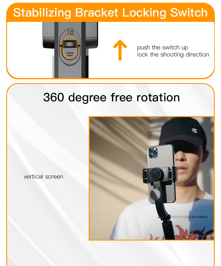 Yesido SF14 Handheld Gimbal Selfie Stick Details