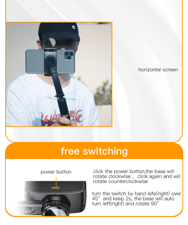 Yesido SF14 Handheld Gimbal Selfie Stick Details