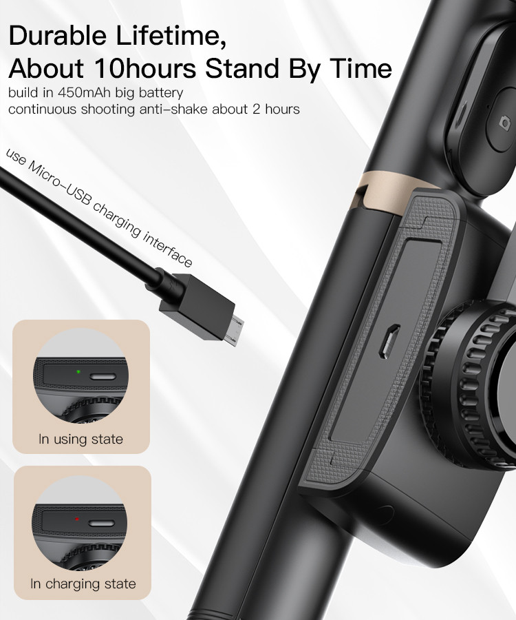 Yesido SF14 Handheld Gimbal Selfie Stick Details