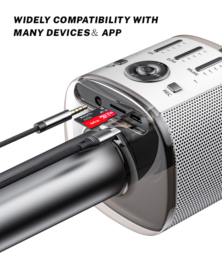 Yesido KR10 Wireless Karaoke Microphone Details