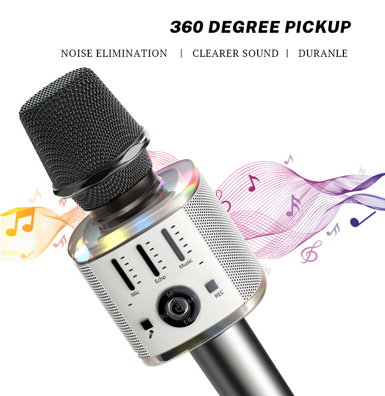 Yesido KR10 Wireless Karaoke Microphone Details