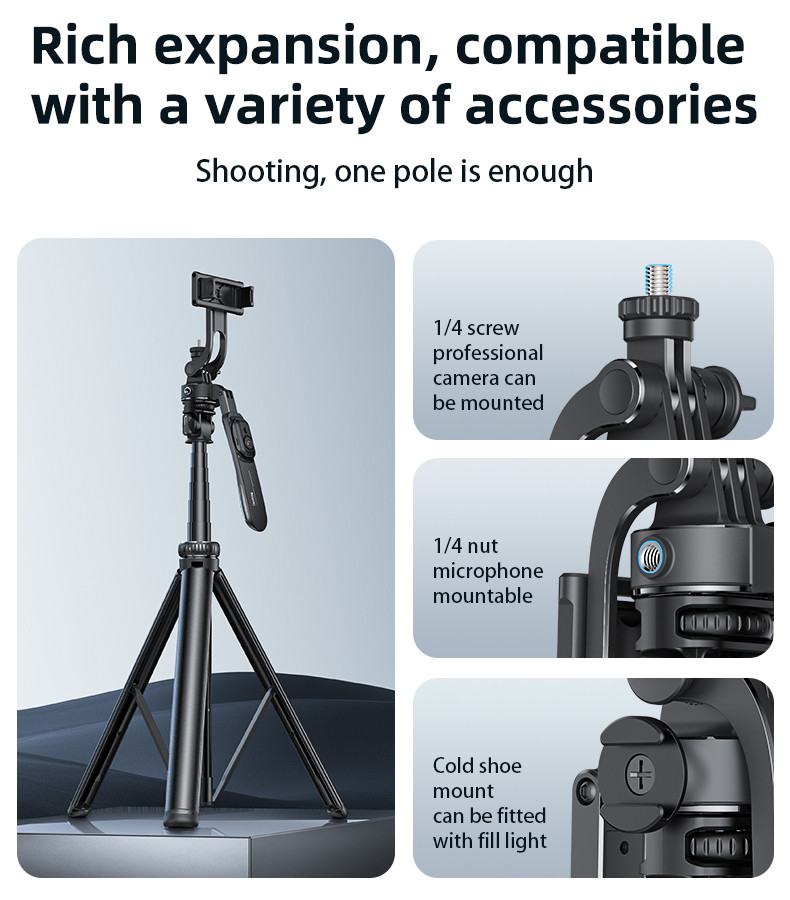 Yesido SF17 Tripod Leg Selfie Stand Details