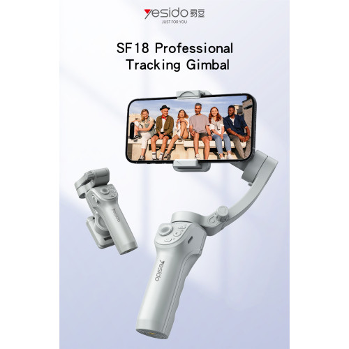 SF18 Phone Gimbal Stabilizer 360 Ai Auto Face Tracking Handheld Selfie Stick Tripod Tracking Gimbal
