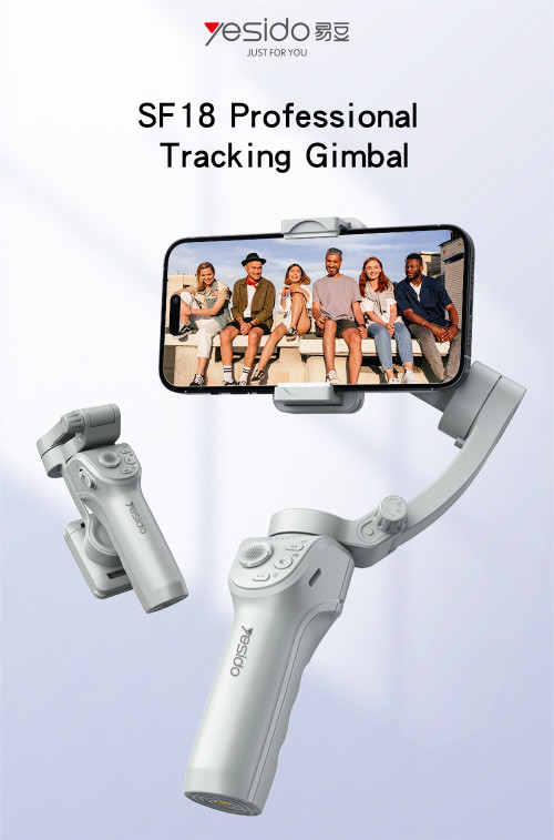 SF18 Phone Gimbal Stabilizer 360 Ai Auto Face Tracking Handheld Selfie Stick Tripod Tracking Gimbal