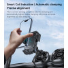 C312 Yesido Motorized Clamping Auto Alignment 15W Wireless Charging Car Air Vent Phone Holder