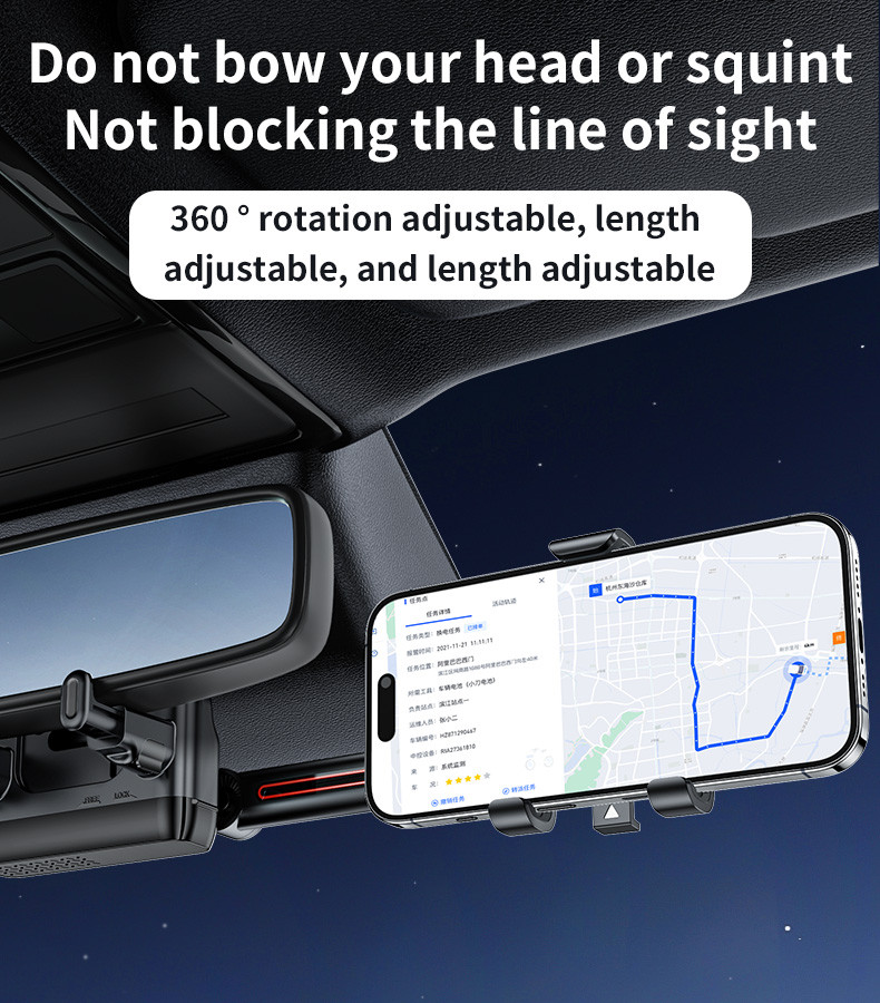 C265 Car Rearview Mirror Phone Holder Details