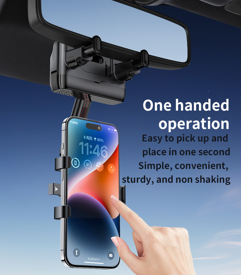 C265 Car Rearview Mirror Phone Holder Details