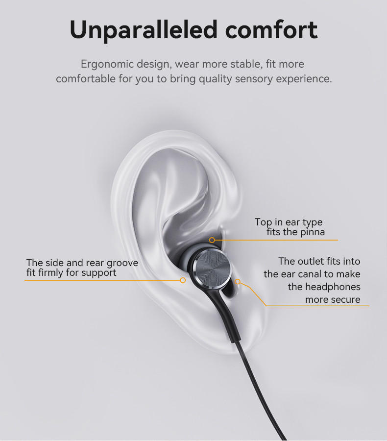 YESIDO YH41 Type-C Aluminum Alloy In-ear Wired Earphone Details