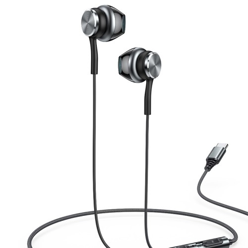 YH41 High Quality Aluminum Alloy With High-definition Microphone Type-C Wire Control Headphones