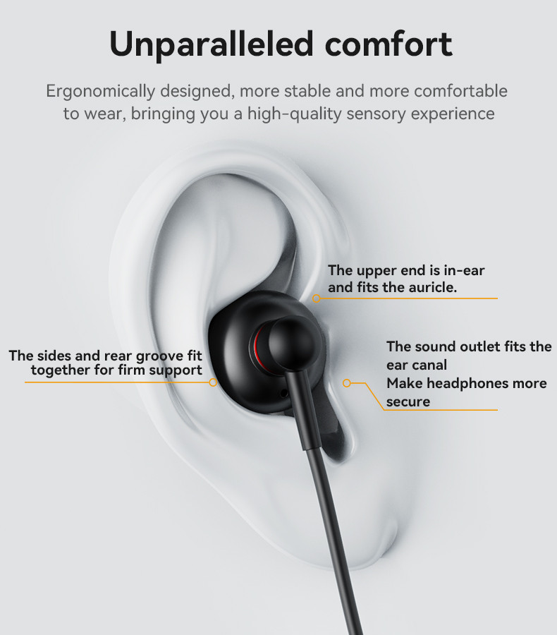 YESIDO YH47 3.5mm Aluminum Alloy In-ear Wired Earphone Details