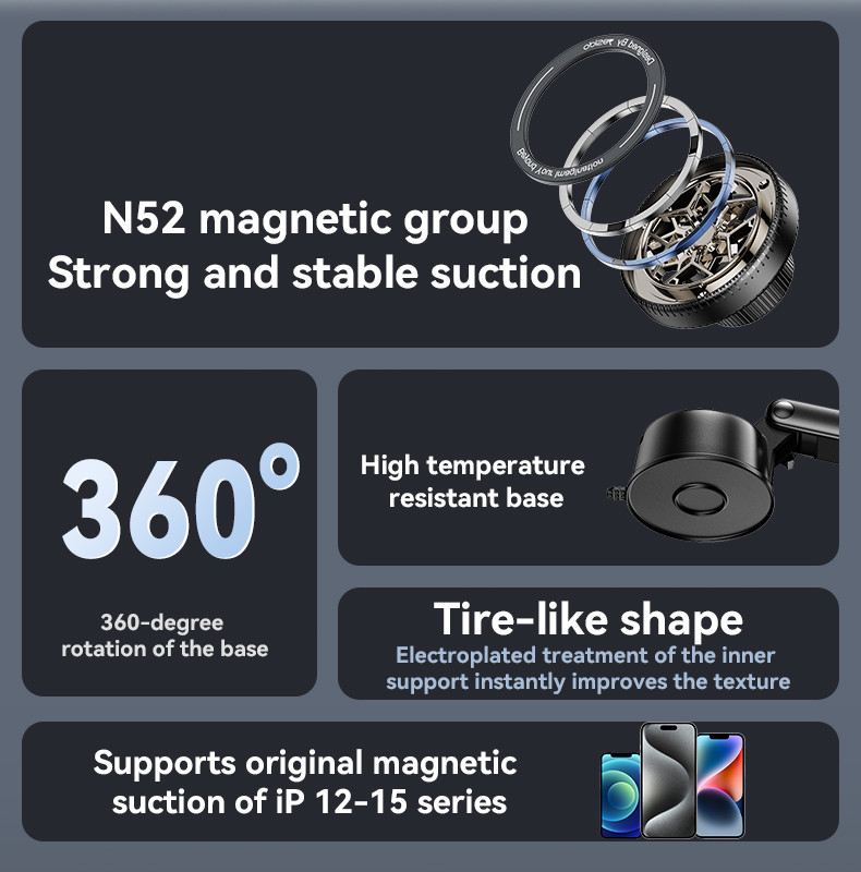 C266 Round Magnetic Phone Holder Details