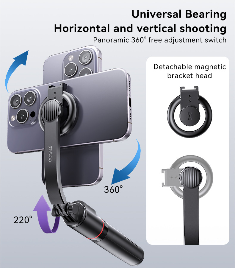 SF19 Magnetic Tripod Leg Selfie Stand Details